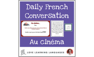 Daily French Conversations - Au cinéma - Intermediate Lesson Plan