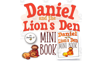 Daniel and the Lion's Den Bible Story Foldable Mini Book Grade 1 2 3