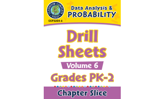 Data Analysis & Probability - Drill Sheets Vol. 6 Gr. PK-2