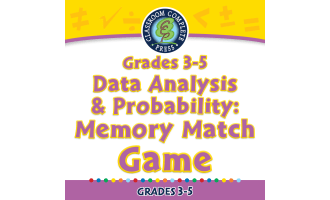 Data Analysis & Probability: Memory Match Game for 3rd-5th - PC Software
