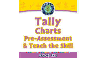 Data Analysis & Probability: Tally Charts - Pre-Assessment & Teach the Skill - PC Software