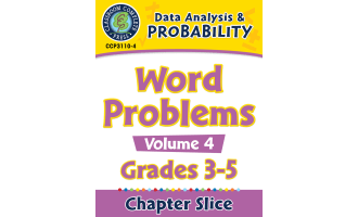 Data Analysis & Probability: Word Problems Vol. 4 Gr. 3-5