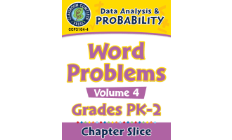 Data Analysis & Probability: Word Problems Vol. 4 Gr. PK-2