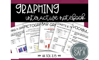 Data and Graphs Math Interactive Notebook (Virginia SOL 3.15)