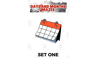Days and Months Maze: 1 Page Sample (PDF)