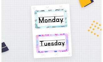 Days of the Week Classroom Decor