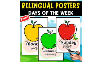 DAYS OF THE WEEK | SPANISH-ENGLISH | Posters