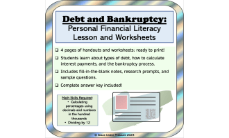 Debt and Bankruptcy: Personal Financial Literacy Lesson