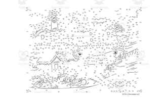 December Dot-to-Dot PDF - Winter / Christmas Printable!