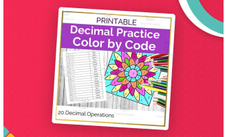 Decimal Operations Color by Number
