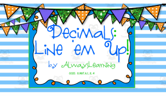 Decimals Line Up | A Group Cooperative Activity