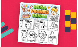 Decodable Passages Mega Bundle Phonics Worksheets No Prep K-1
