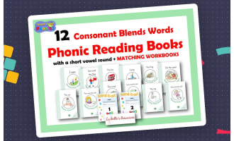 Decodable Reading Books: Consonant Blends With a Short Vowel Sound