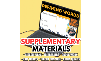 Defining Words Supplementary Materials Grades 3-4 (PDF)