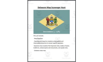 Delaware Map Scavenger Hunt