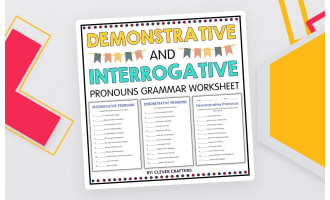 Demonstrative and Interrogative Pronouns Grammar Worksheet for Grade 4