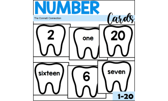 Dental Health Number Cards