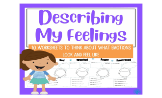 Describing My Feelings Worksheet Set