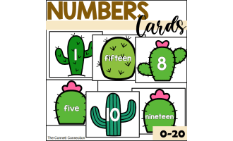 Desert Number Cards