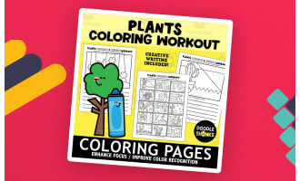 Detailed Plant Coloring Pages | Imagination Workout Art Activity