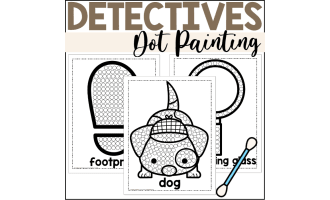 Detective Dot Painting - A Fine Motor Art Activity