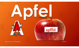 Deutsches Alphabet und Wortschatz
