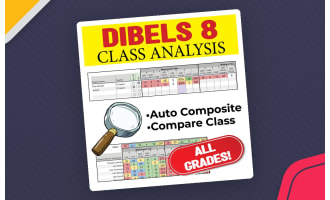 DIBELS (8th edition) Class Analysis & Auto composite (All Grades K-8)