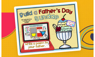 Digital Art & Creative Writing Activity: Build a Father's Day Sundae