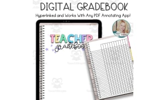 Digital Grade Book for PDF Annotating: Pastel Bright