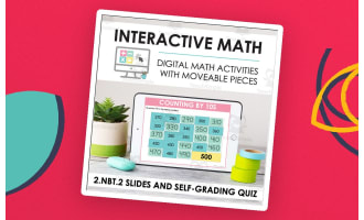Digital Math for 2.NBT.2 - Understanding Place Value (Slides + Self-Grading Quiz)