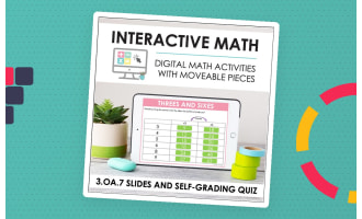 Digital Math for 3.OA.7 - Division + Mult. Fluency (Slides + Self-Grading Quiz)