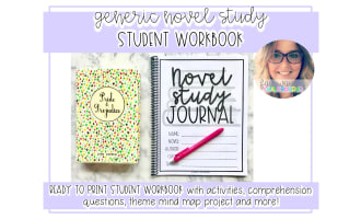 DIGITAL Novel Study Study Workbook Grades 7-12