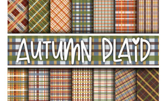 Digital Paper: Autumn Plaid