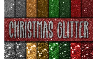Digital Paper: Christmas Glitter