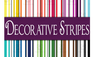 Digital Paper: Decorative Stripes