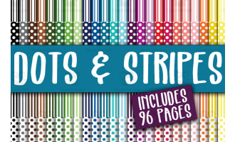 Digital Paper: Dots and Stripes