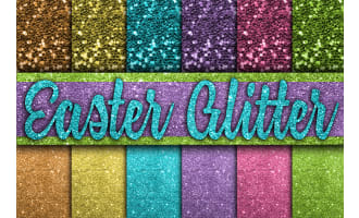 Digital Paper: Easter Glitter