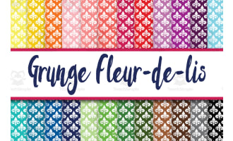 Digital Paper: Fleur De Lis