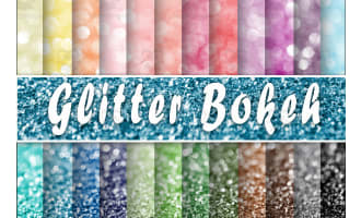 Digital Paper: Glitter Bokeh