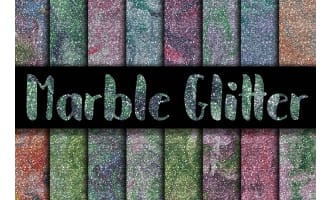 Digital Paper: Glitter Marble