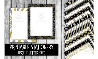 Digital Paper: New Years Glitter - Letter Size