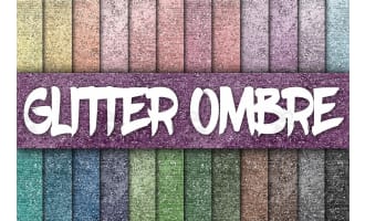 Digital Paper: Ombre Glitter