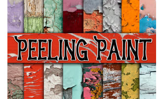 Digital Paper: Peeling Paint Textures