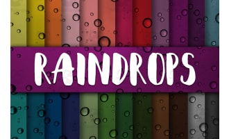 Digital Paper: Raindrop Textures