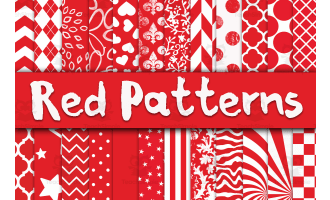 Digital Paper: Red Patterns