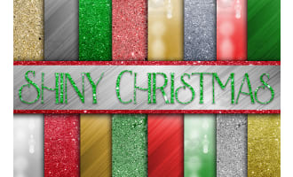 Digital Paper: Shiny Christmas 1