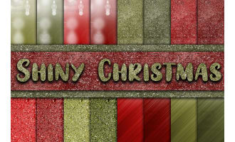 Digital Paper: Shiny Christmas 2