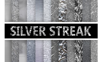 Digital Paper: Silver Textures