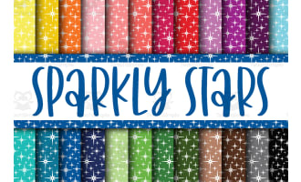 Digital Paper: Sparkly Stars