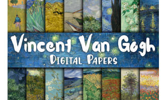 Digital Paper: Vincent Van Gogh Paintings